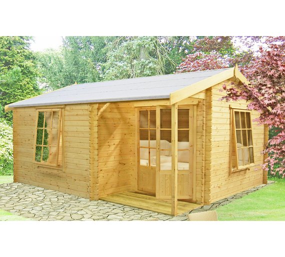 Buy Homewood Ringwood Wooden Cabin - 14 x 19ft at Argos.co.uk - Your ...