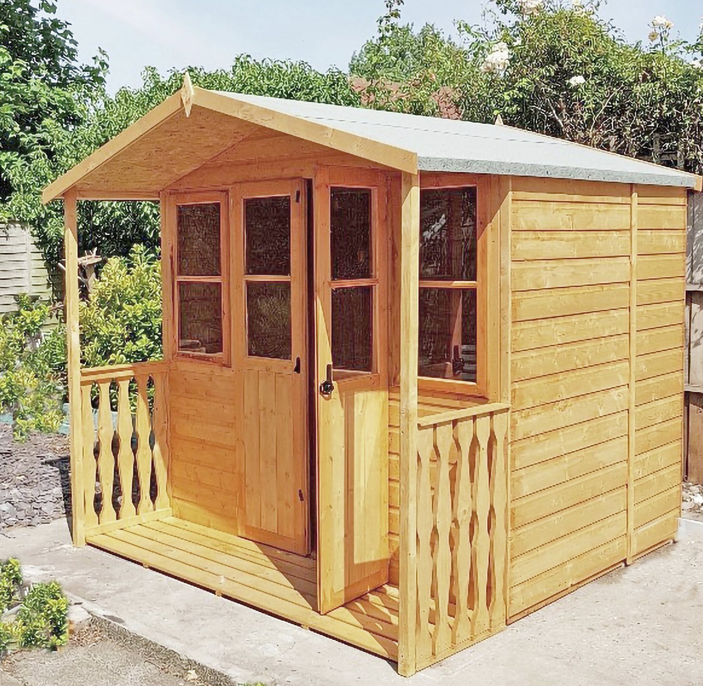 Homewood Houghton Wooden Summerhouse with Canopy 7 x 7ft. at Argos Reviews