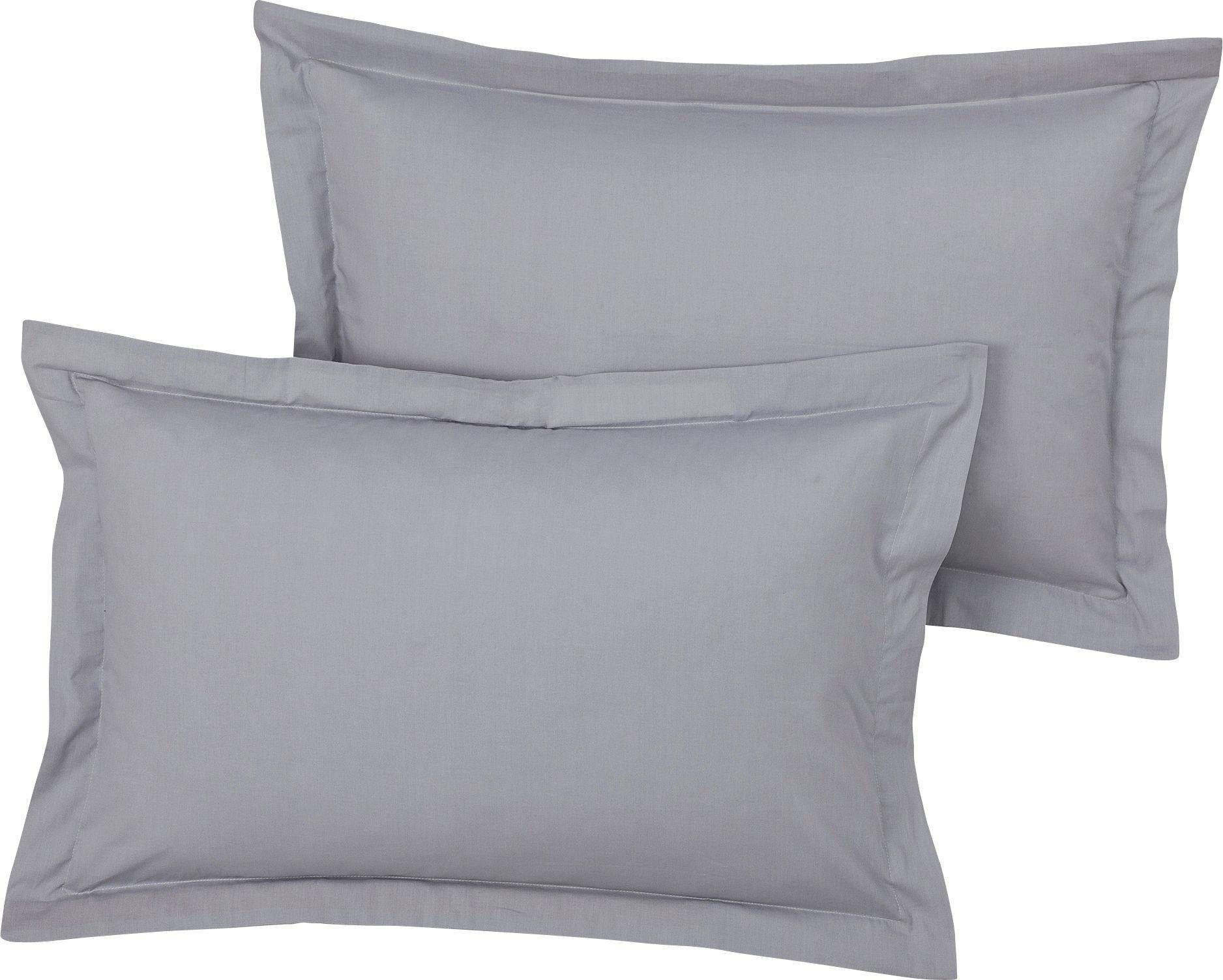 Argos Home Pair of Oxford Pillowcases - Dove Grey