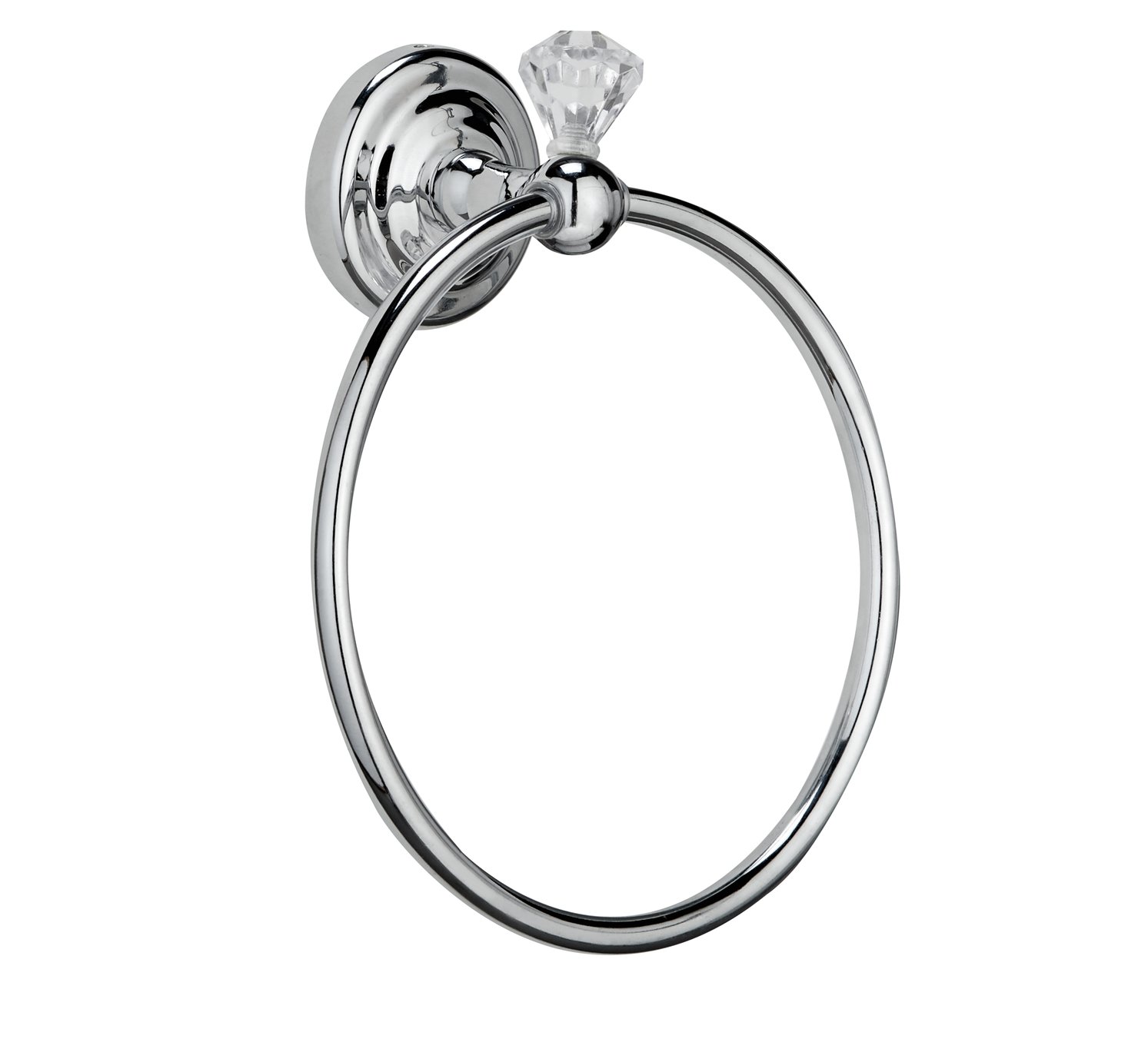 Argos Home Gem Wall Mounted Towel Ring - Alloy