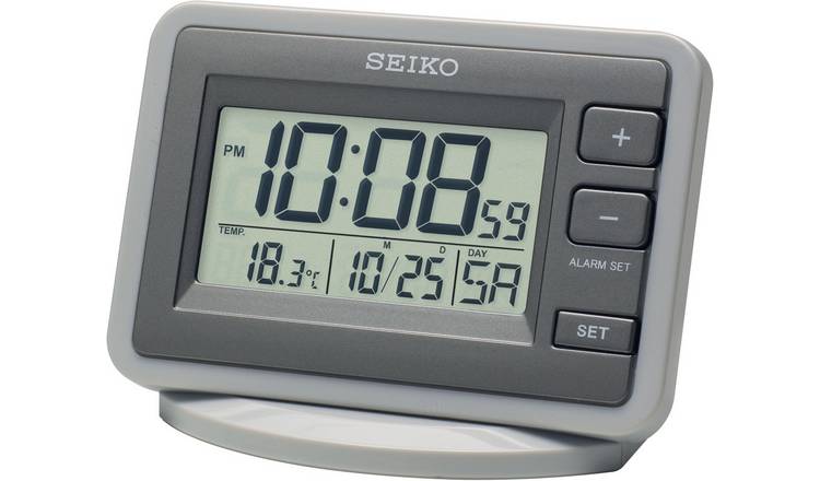 Buy Seiko LCD Alarm Clock | Clocks | Argos