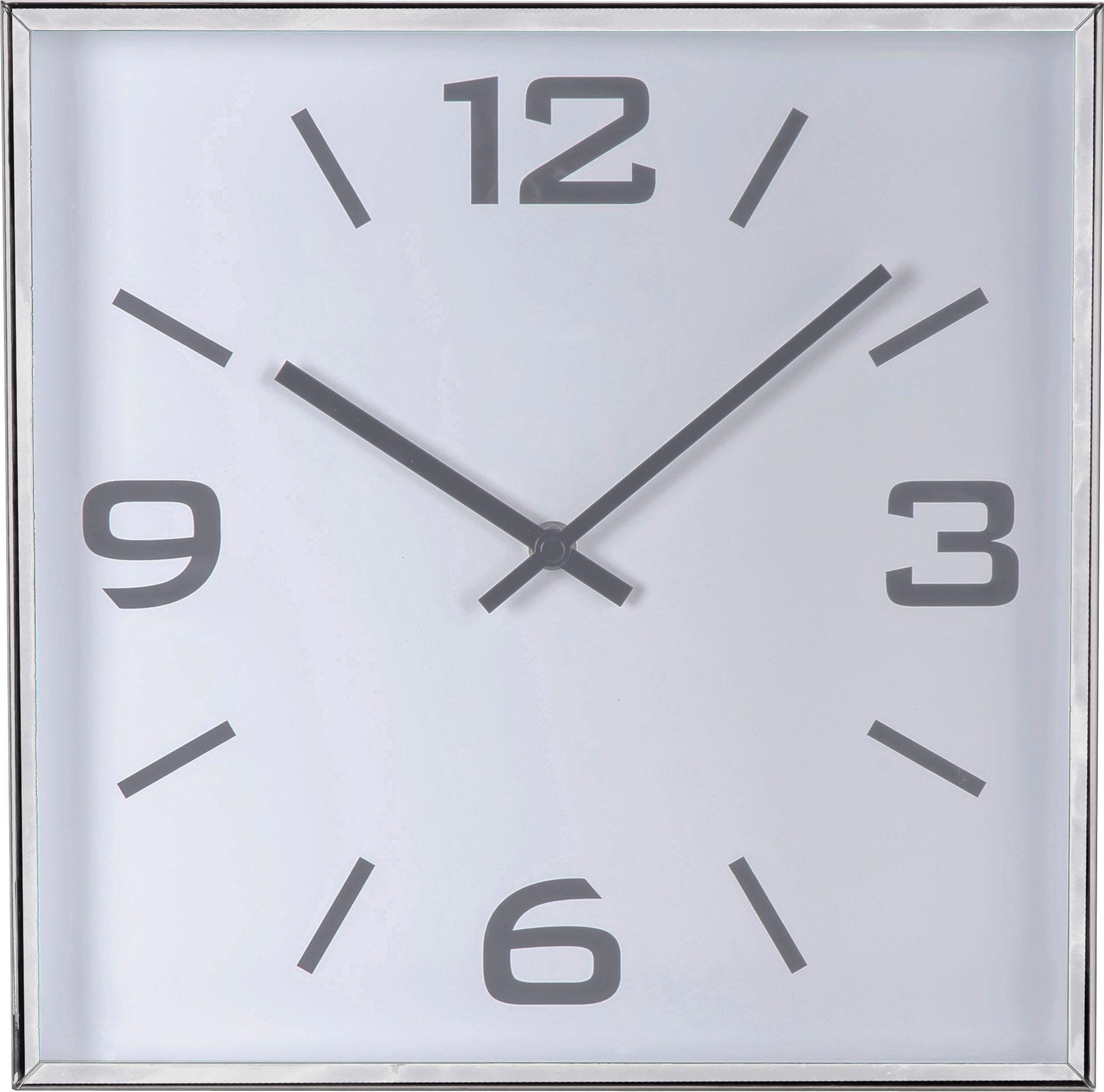 Argos Home Jermyn Square Wall Clock Silver (2269038) Argos Price