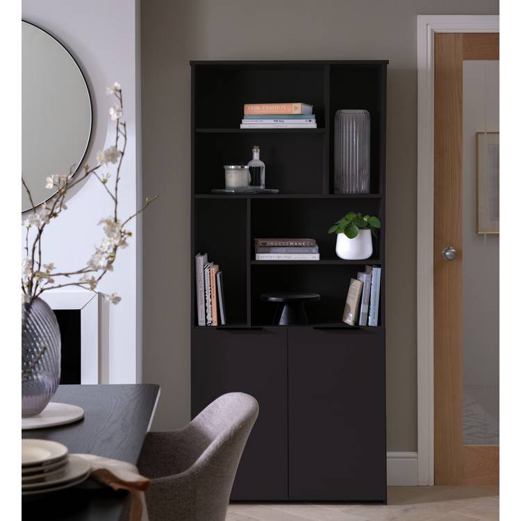 Argos Home Hayward Tall Bookcase - Gloss Black 0