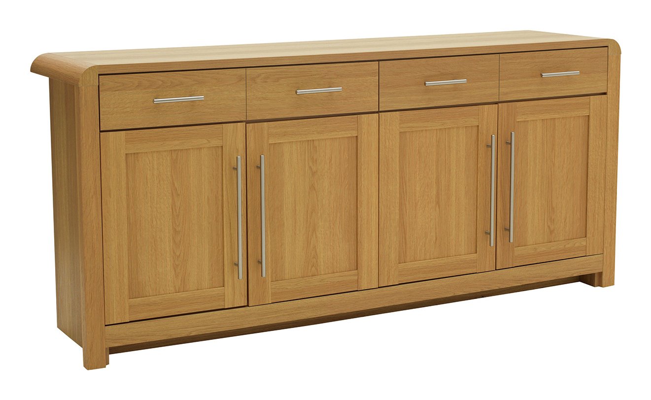 Argos Home Elford 4 Door 2 Drawer Sideboard - Oak Effect