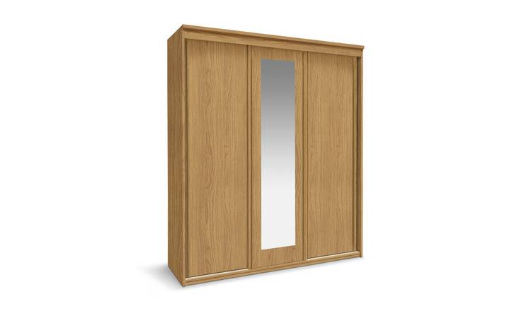 Buy Argos Home Hallingford 3 Door Sliding Wardrobe Oak Effect Wardrobes Argos