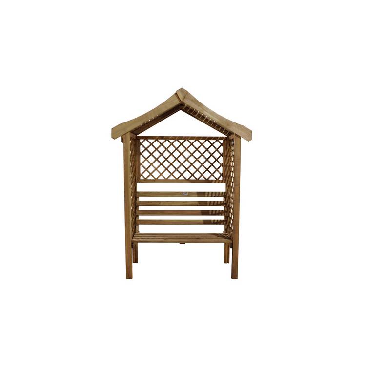 Forest Garden Parisienne 2 Seater Wooden Arbour 0