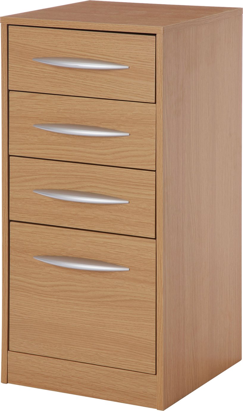 Argos Home 4 Drawer Filing Cabinet - Oak Effect