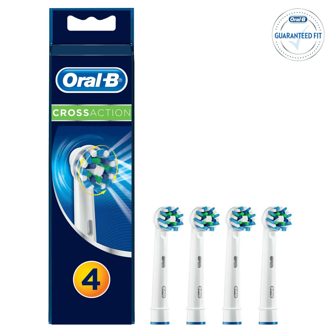 Oral-B CrossAction Electric Toothbrush Heads - 4 Pack