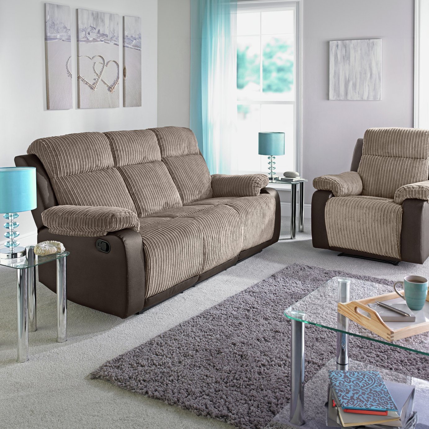 Argos Home Bradley 3 Seater Fabric Recliner Sofa Review