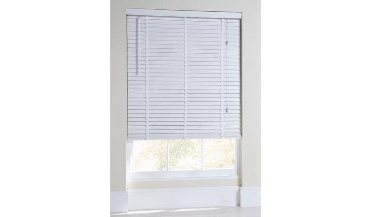 Buy Habitat Elliott 50mm Wooden Tape Blind White Blinds