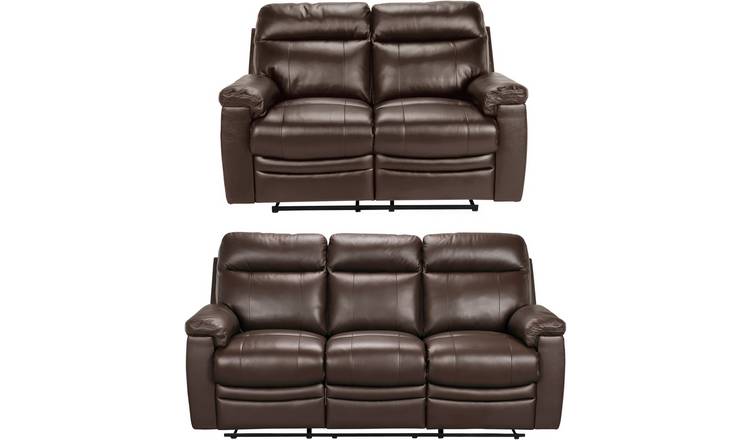 Buy Argos Home Paolo 2 3 Seater Manual Recliner Sofas Brown