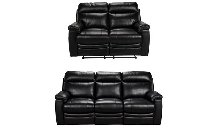 Argos leather deals sofa sets