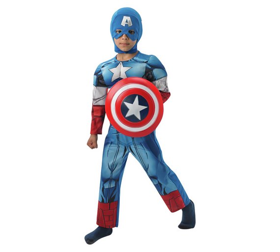 Buy Captain America Dress Up 5-6 Years at Argos.co.uk - Your Online ...