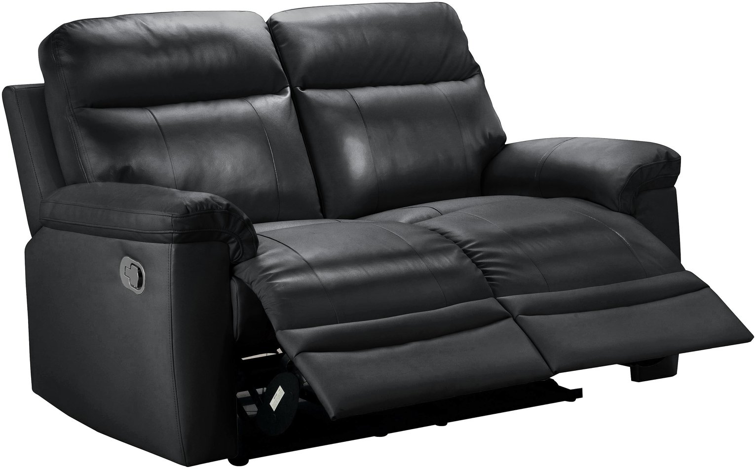 Argos Home Paolo Chair & 2 Seater Manual Recline Sofa -Black Review