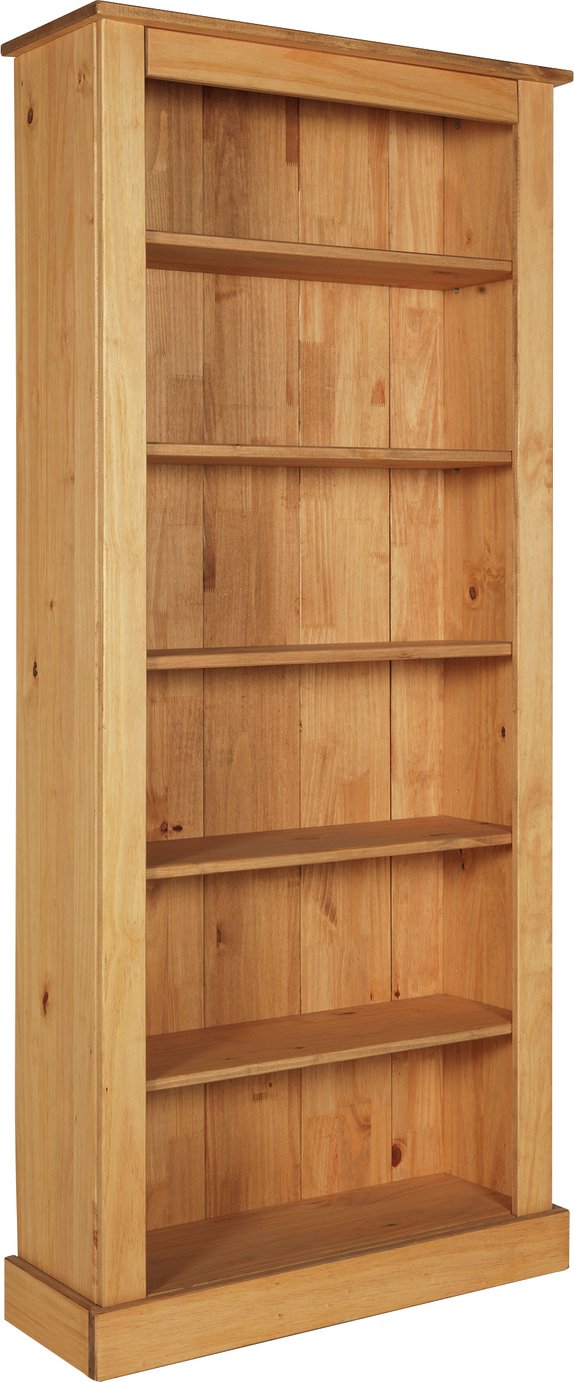 Argos Home 5 Shelf Solid Pine Bookcase