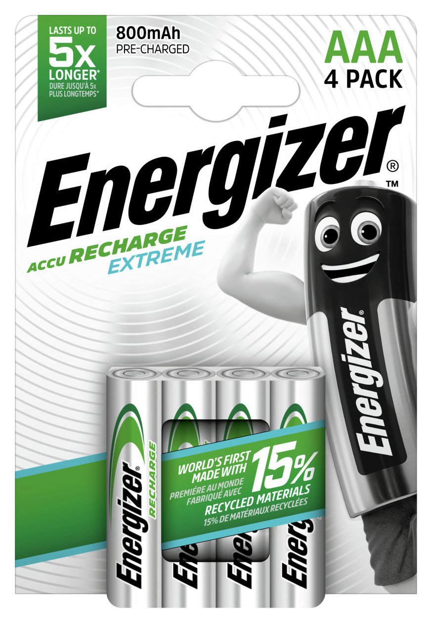 Energizer Extreme AAA Rechargeable Batteries 4 - Pack