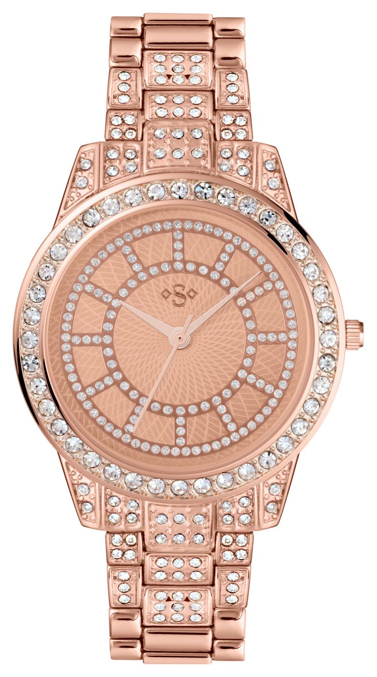 Spirit Lux Ladies' Rose Stone Set Bracelet Watch