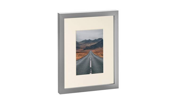 Nicola Spring Photo Frame - 8" x 10" with Mount - Grey