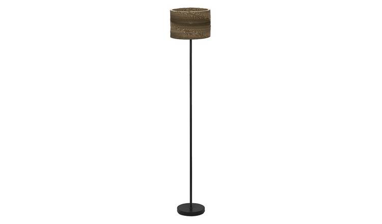 Osram Decor Cardboard Cylinder E27 Eco Standing Tall Floor Lamp - Brown