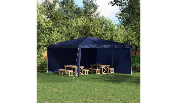 Walplus 400 x 195 cm Steel Frame PE Party Tent Sidewalls 2pcs - Blue