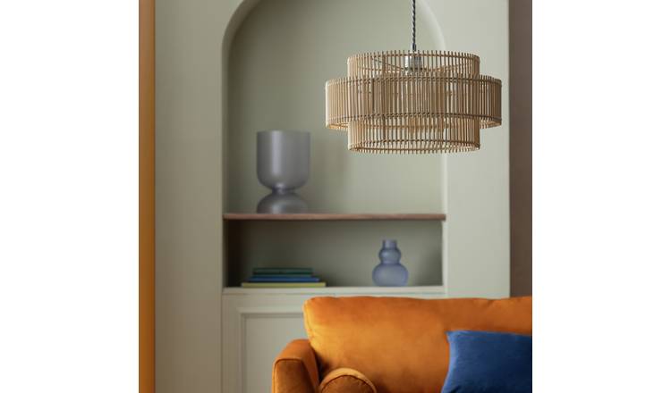 Argos deals rattan lamp