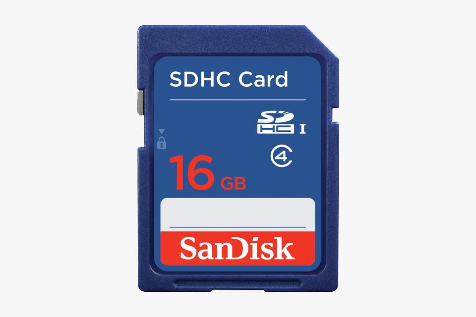 SanDisk Blue SD Memory Card - 16GB.