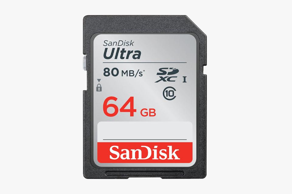 SanDisk Ultra 80MBs SD Memory Card - 64GB.