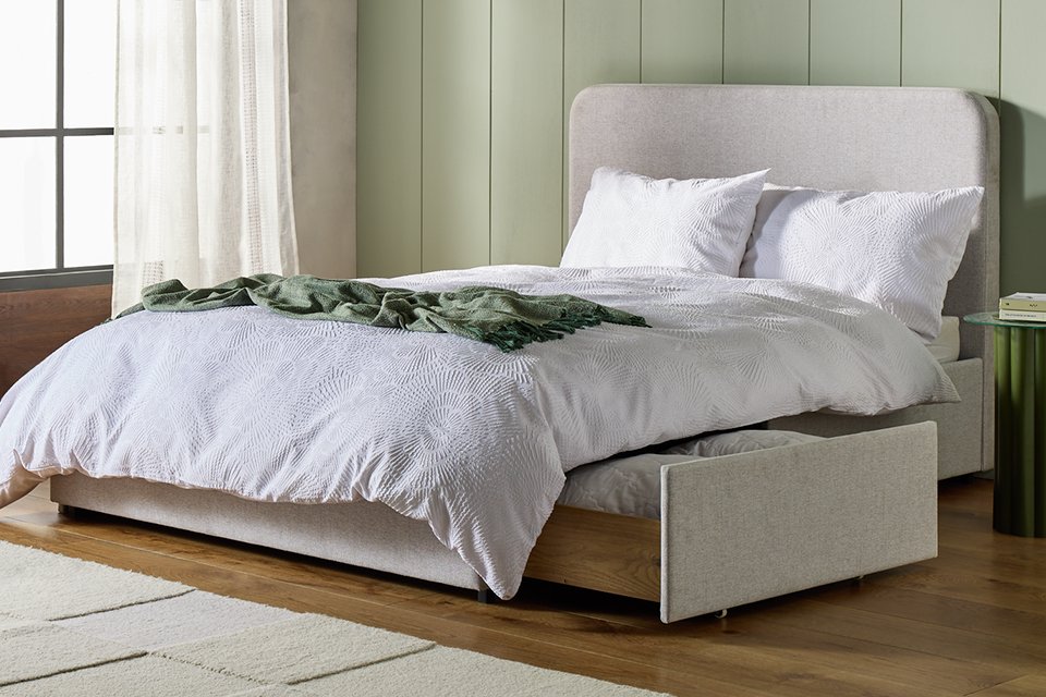 Habitat Chadwell with drawer storage in grey colour.