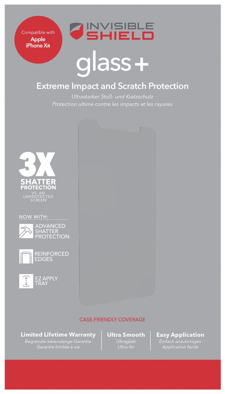 Zagg InvisibleShield Glass+ Apple iPhone XR Screen Protector