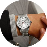 Stainless steel.