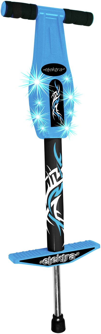 Elektra Flashing Pogo Stick - Blue