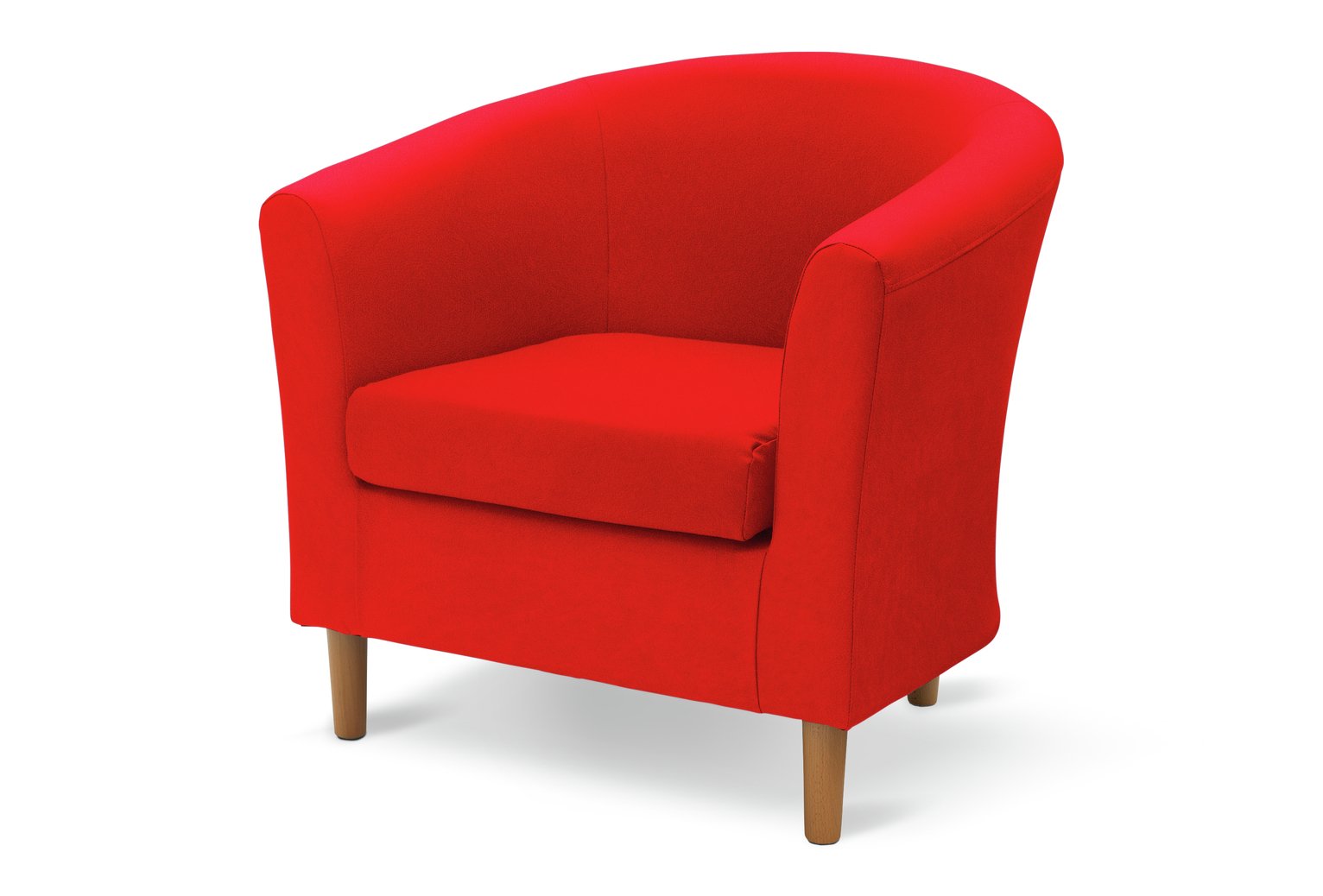 Argos Home Fabric Tub Chair - Red