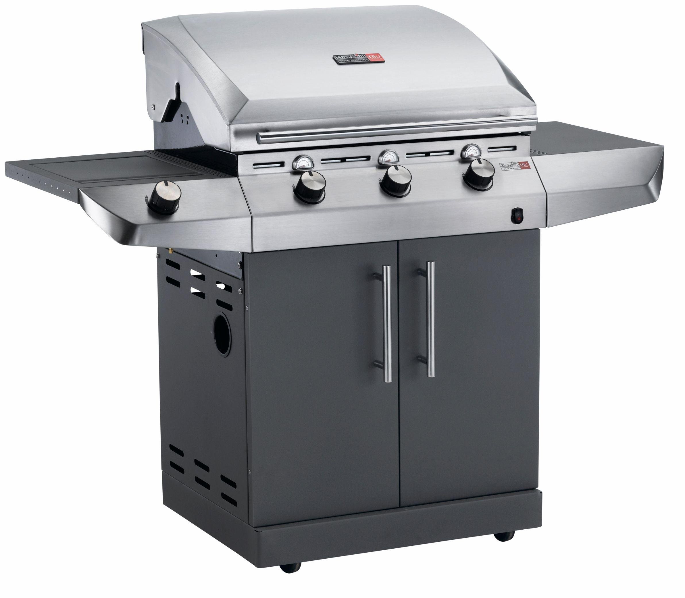 Char-Broil T36G - 3 Burner Gas BBQ with Side-Burner