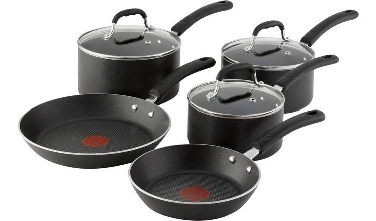 Buy Tefal 5 Piece Non Stick Aluminium Induction Pan Set Pan Sets