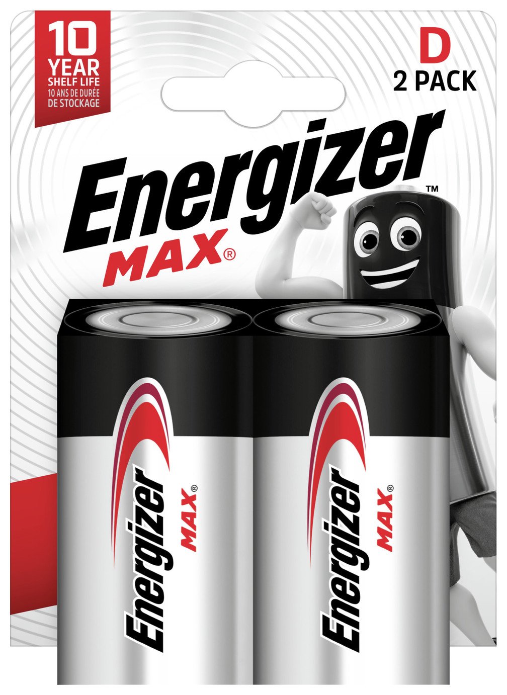 Energizer Max D Batteries - Pack of 2