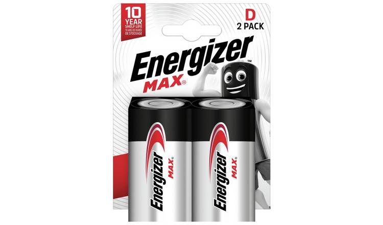 Energizer Max D Batteries - Pack of 2