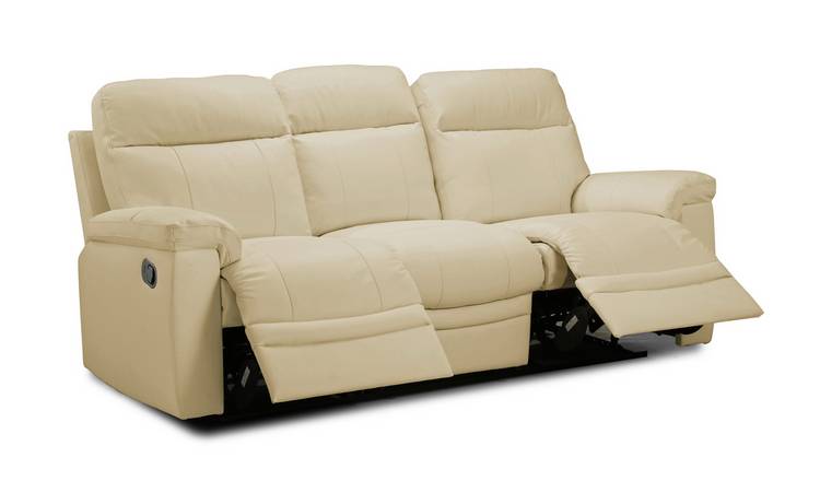 Argos faux deals leather sofa