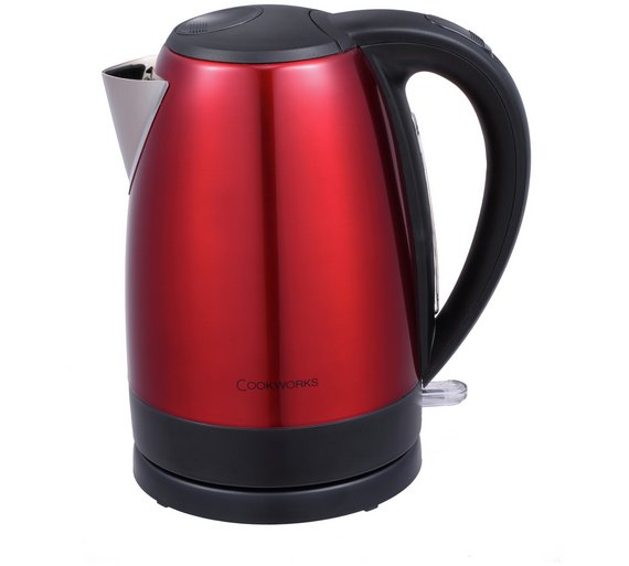 Buy Cookworks Stainless Steel Red Jug Kettle at Argos.co.uk - Your ...