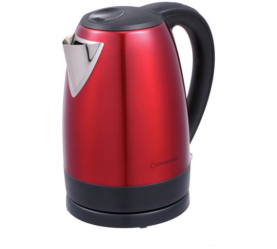 Buy Cookworks Stainless Steel Red Jug Kettle at Argos.co.uk - Your ...