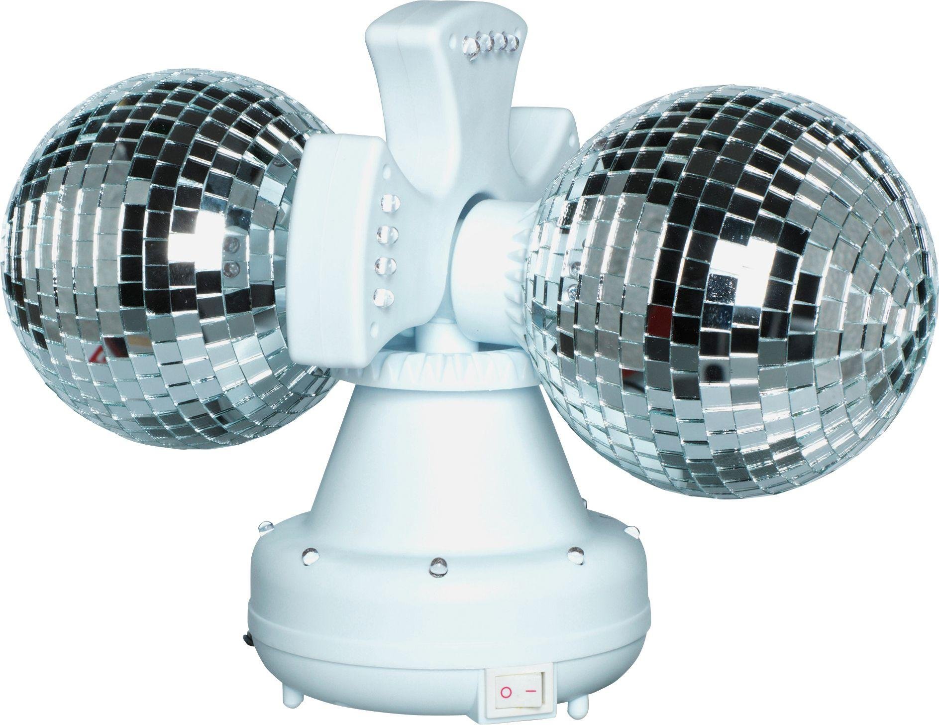 Twin Rotating Double Disco Ball Lamp