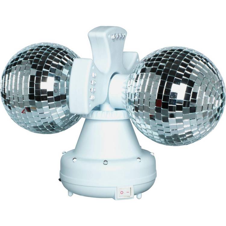 Twin Rotating Double Disco Ball Lamp 0