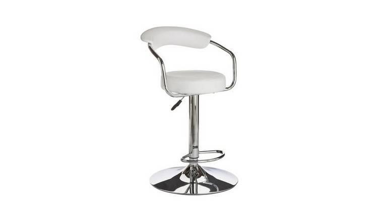 Buy Argos Home Executive Gas Lift Bar Stool White Bar stools Argos