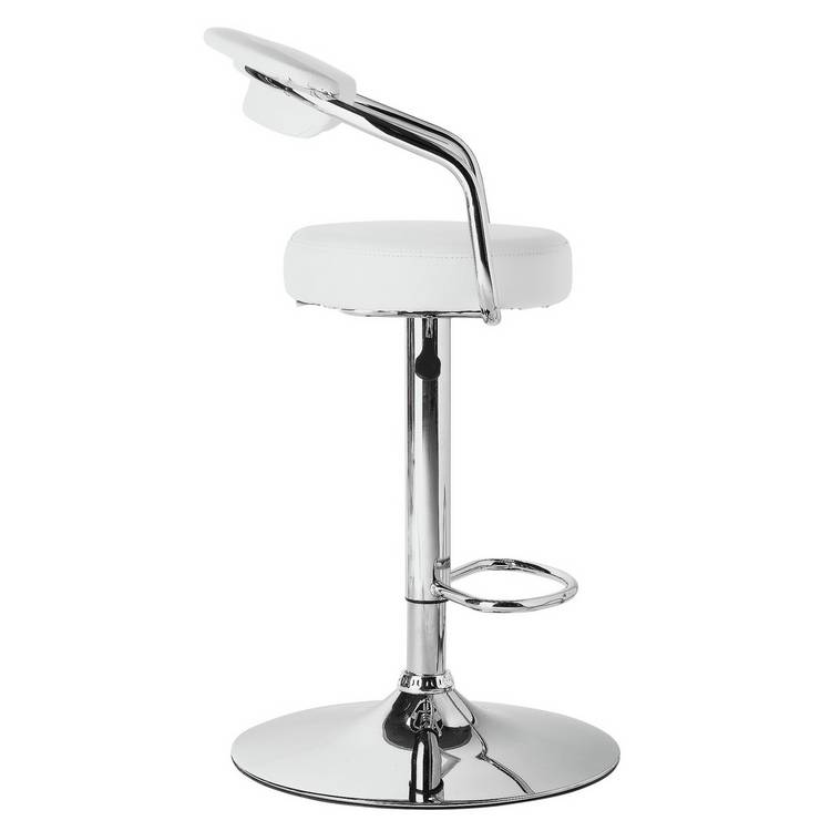 Argos Home Executive Gas Lift Bar Stool - White 0