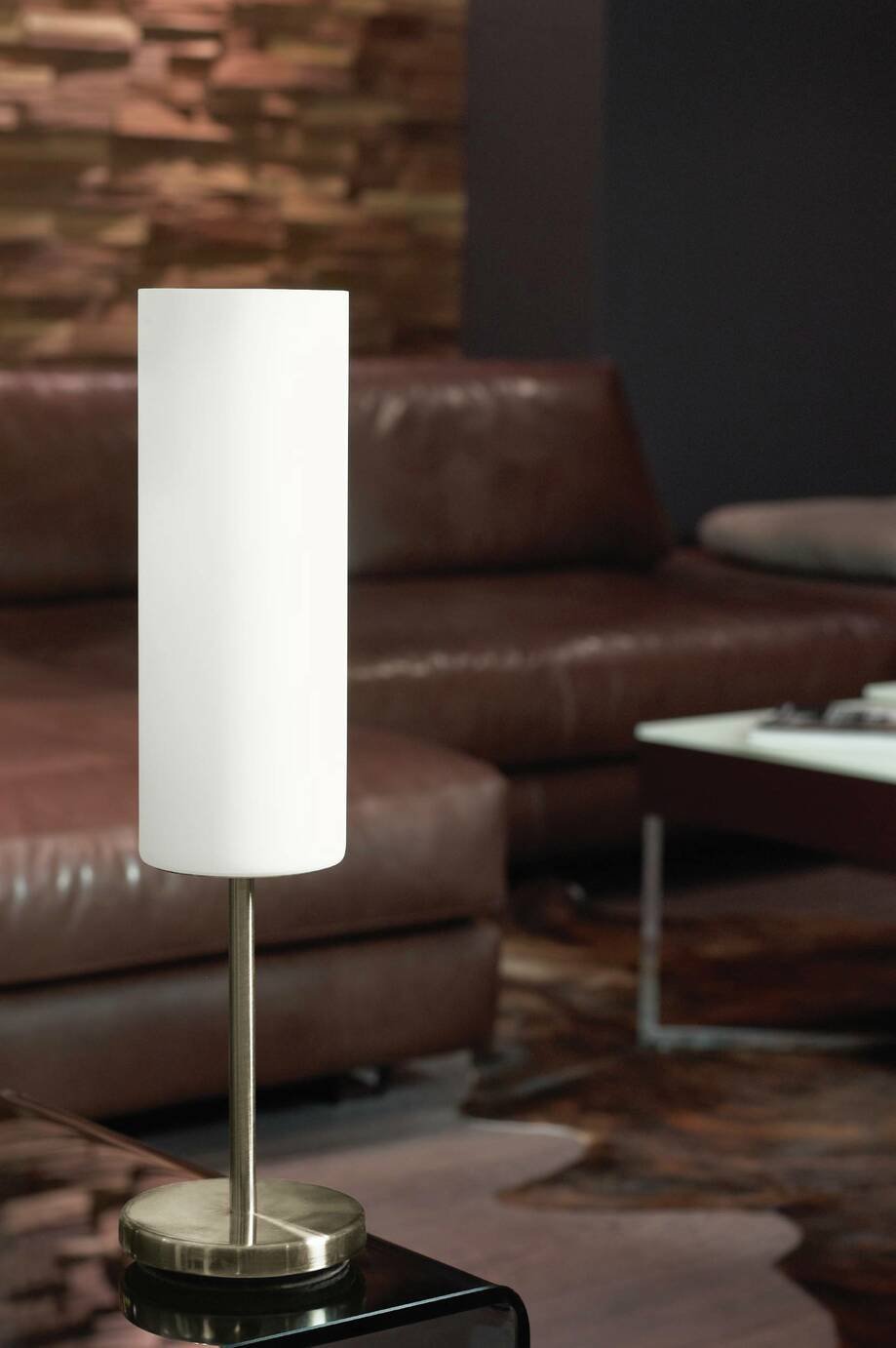 Eglo Troy Satin Glass and Nickel Table Lamp Review