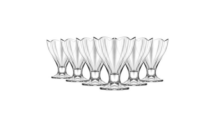 LAV Lily Glass Ice Cream Bowls - Pack of 6