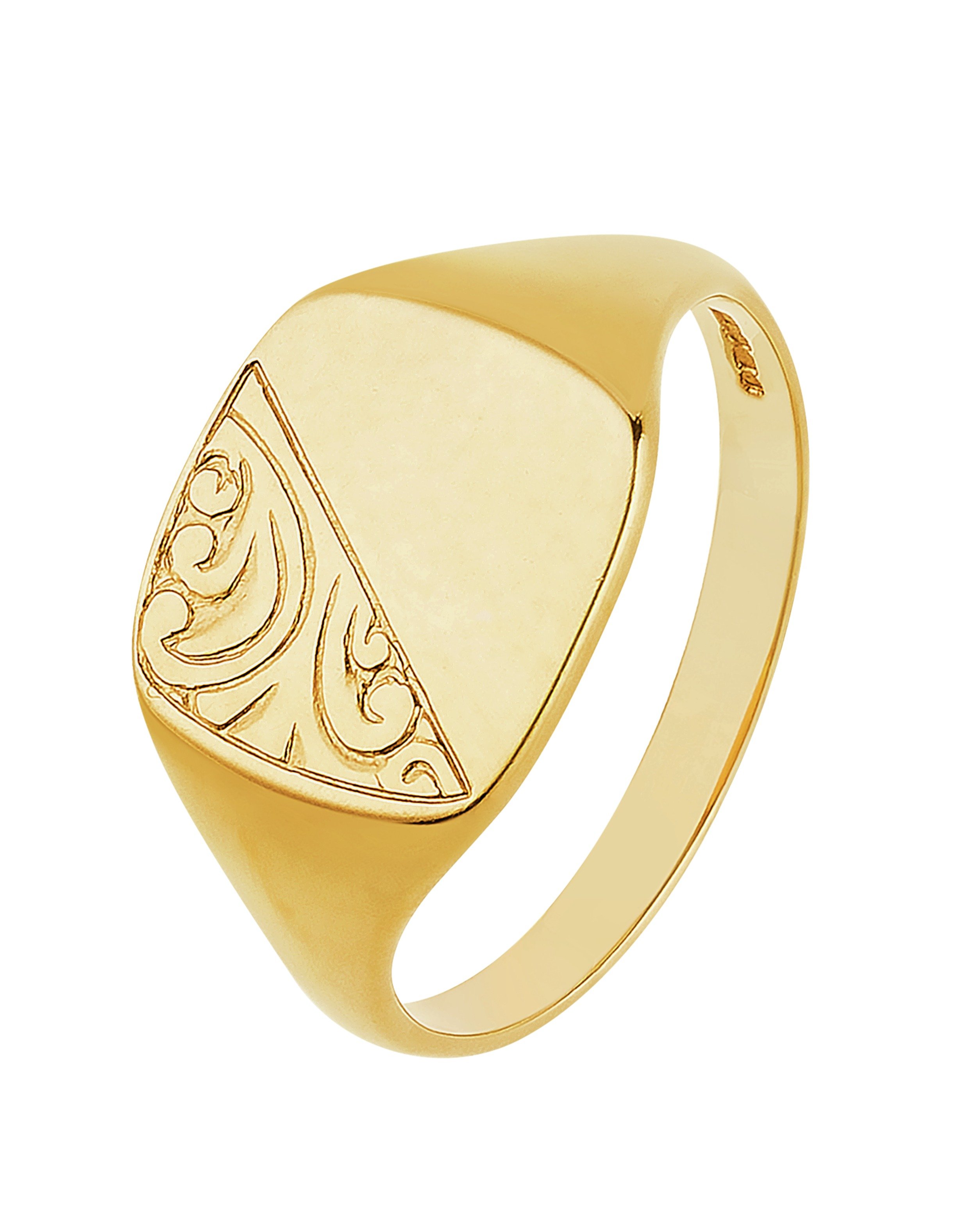 Argos mens gold best sale signet rings