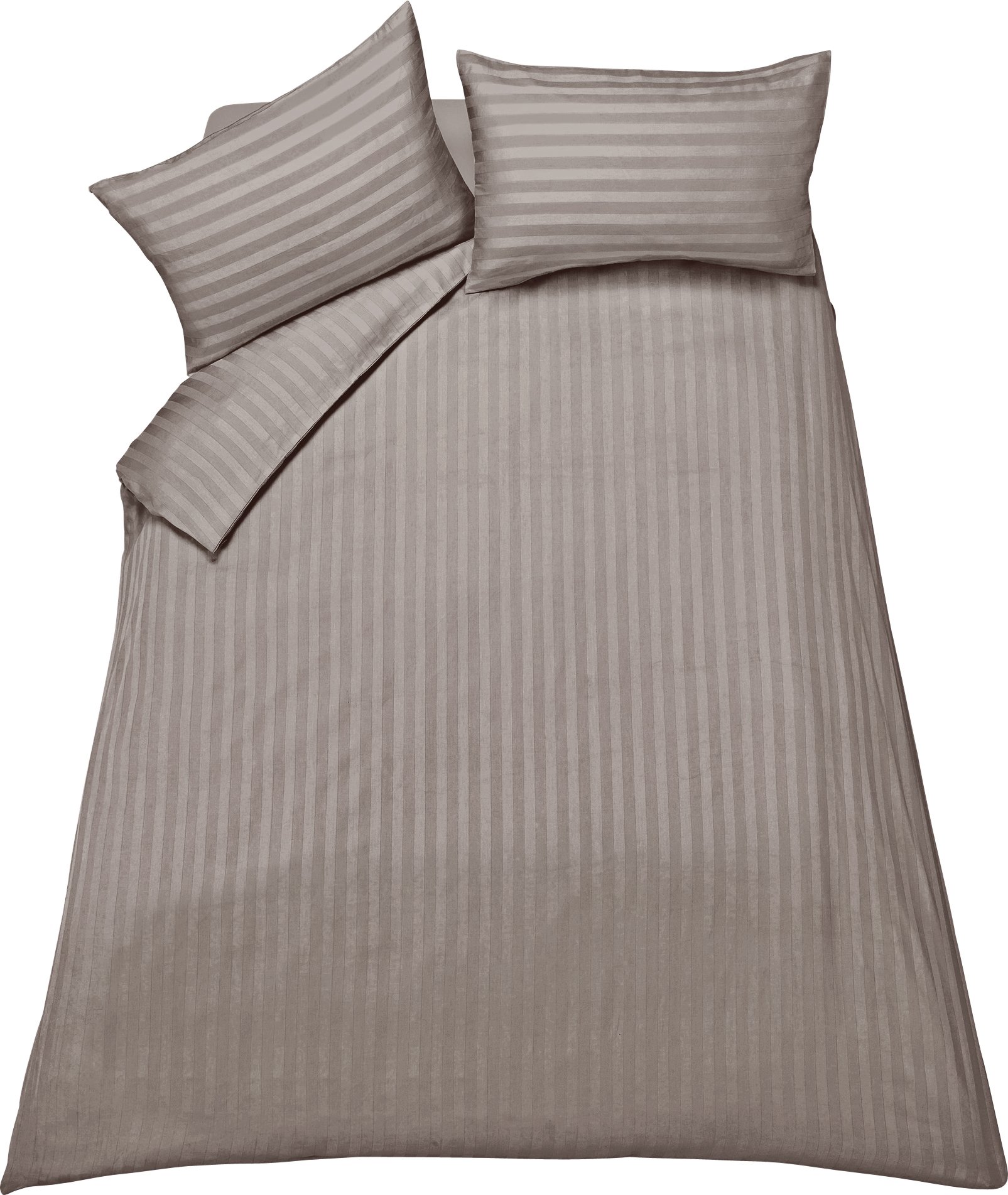 Argos Home Bella Mocha Sateen Bedding Set - Double