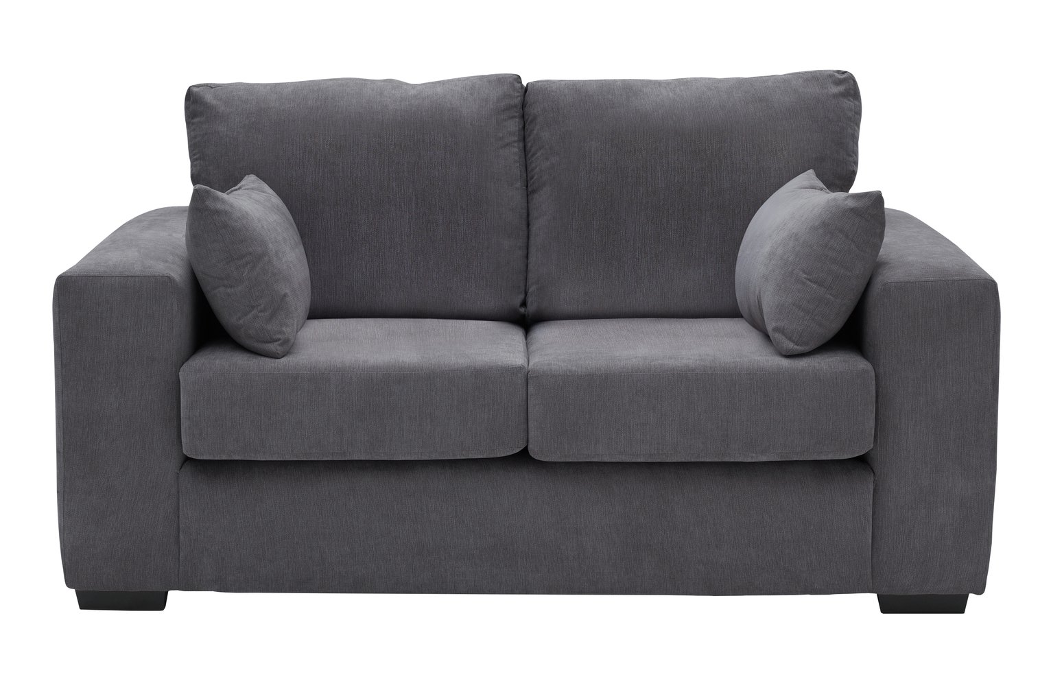 Argos Home Eton 2 Seater Fabric Sofa - Charcoal