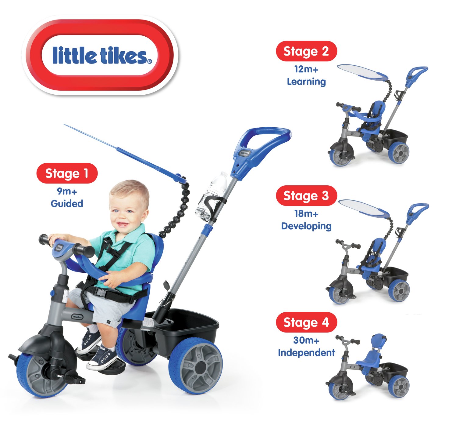 little tikes bike with parent handle
