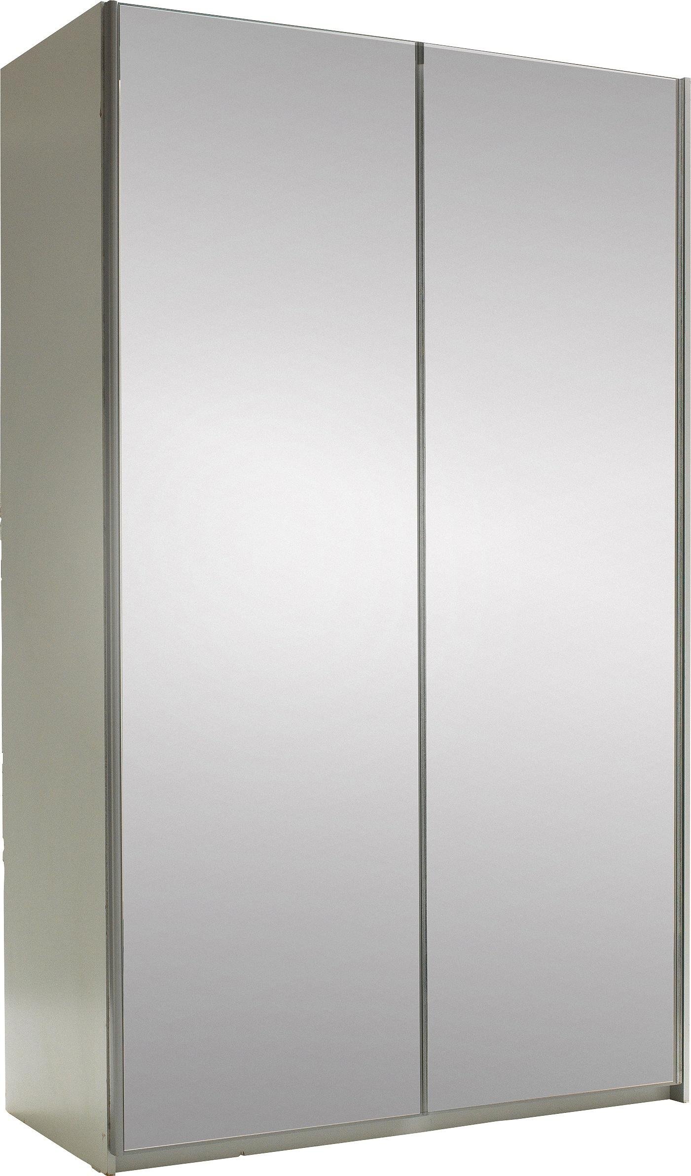 Argos Home Bergen White 2Dr Medium Mirrored Sliding Wardrobe